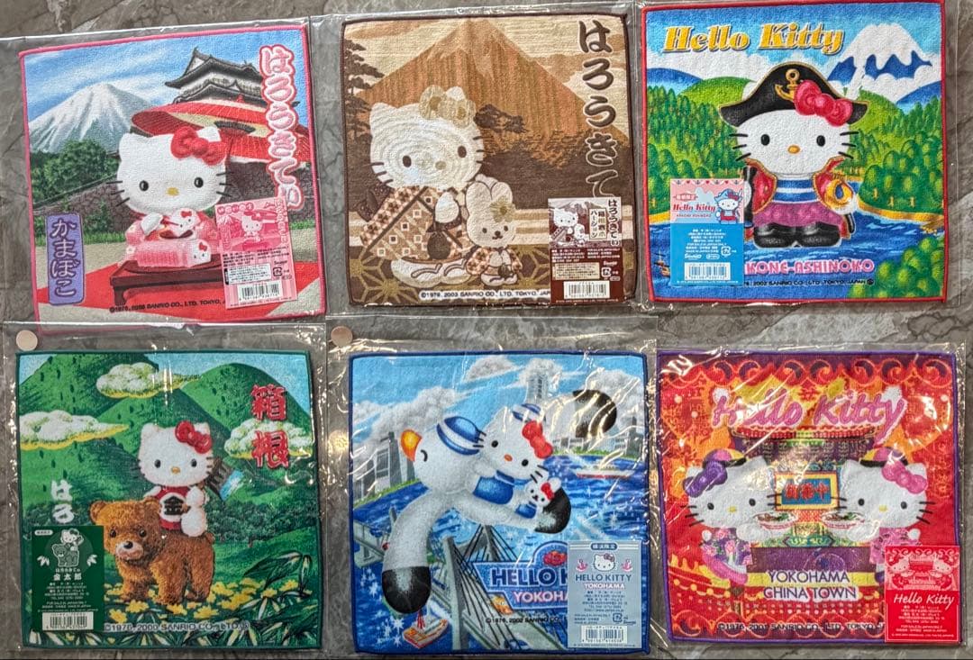 【希少】ハローキティ ご当地ハンカチ　新品未使用 平成レトロ