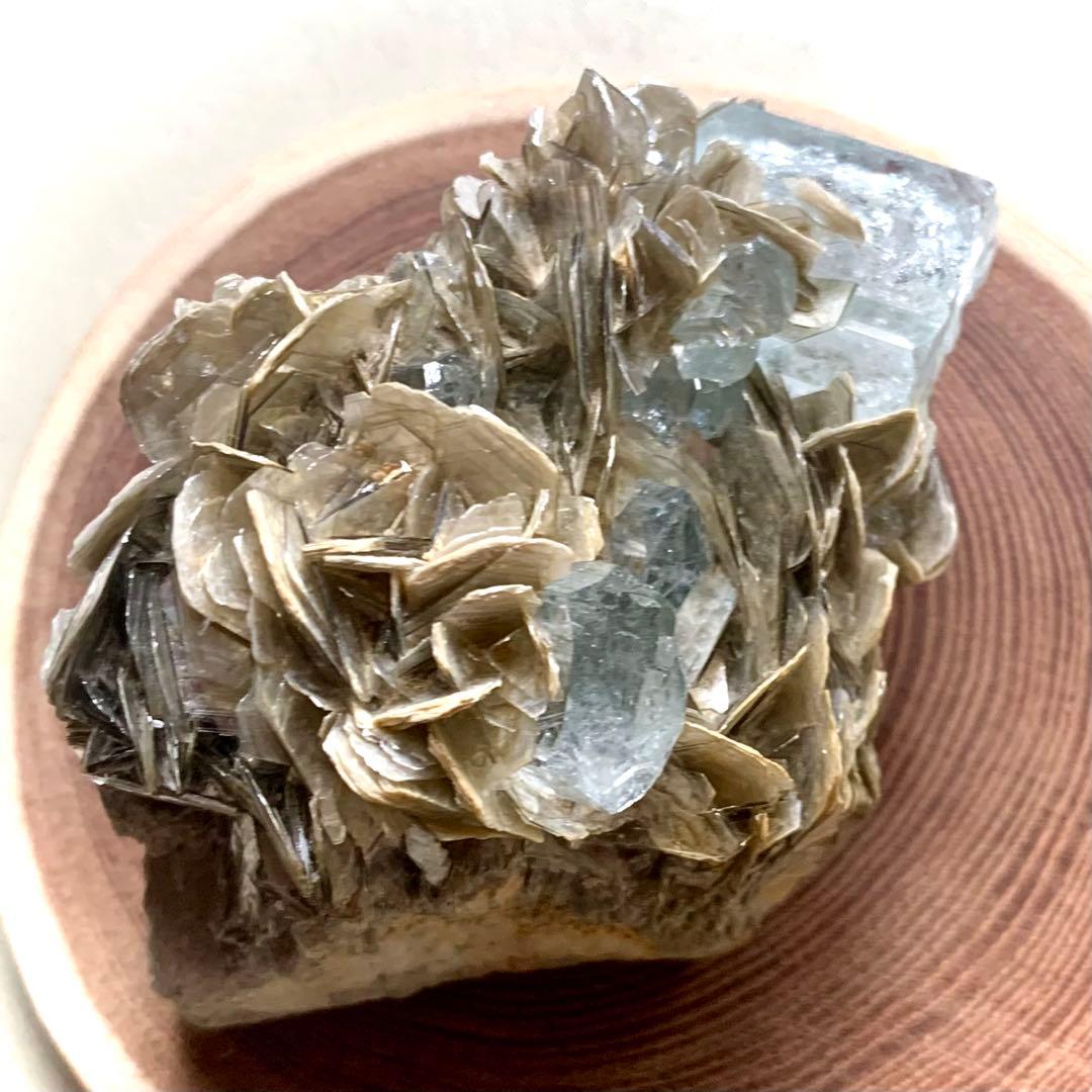 アクアマリン×モスコバイト共生標本-14