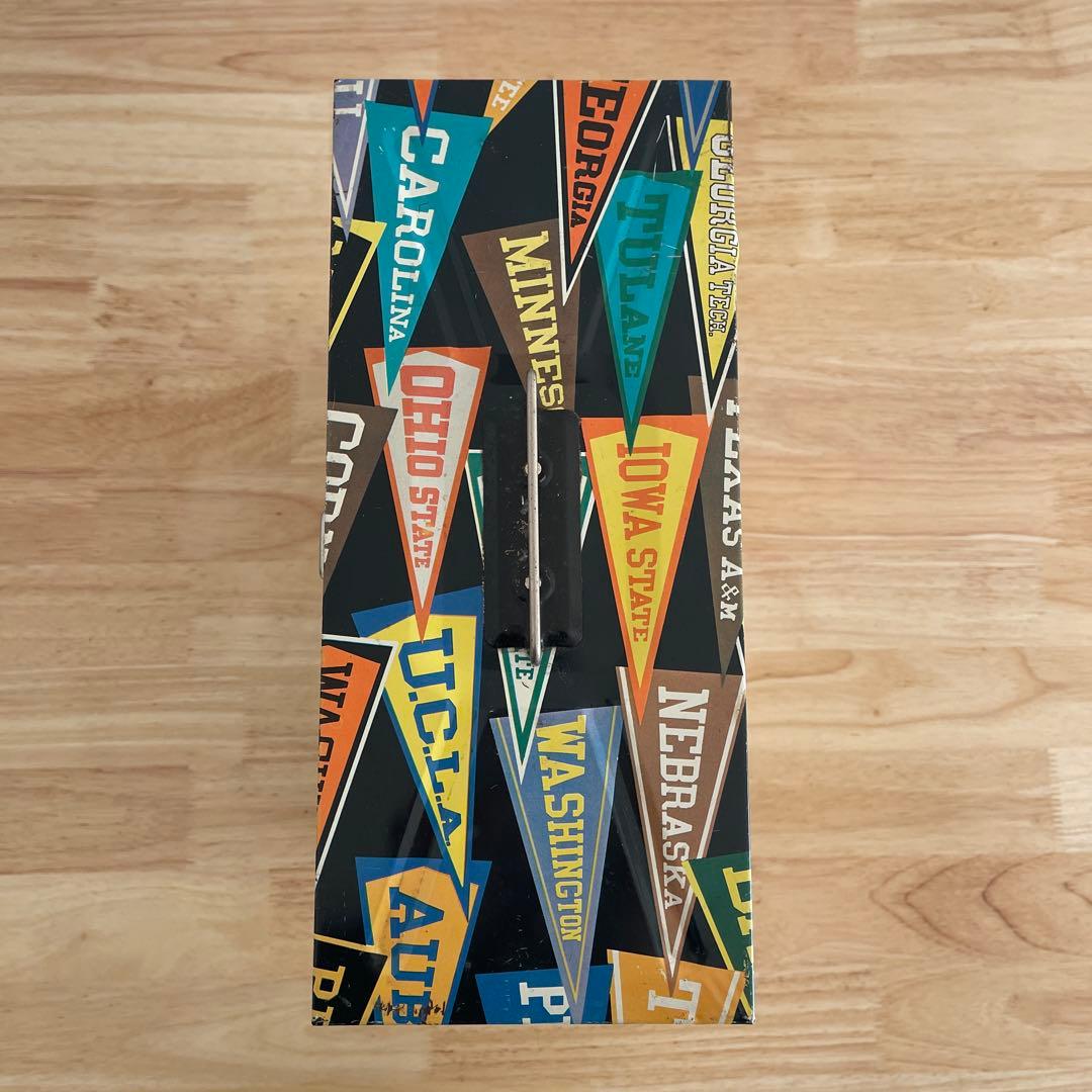 60's カレッジ　ペナント　レコードボックス　ヴィンテージ