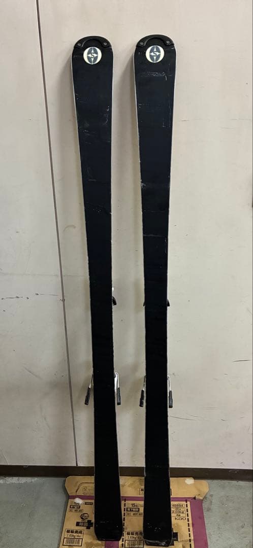 KEO'S 165 スキー板 赤/黒 バインディング付き