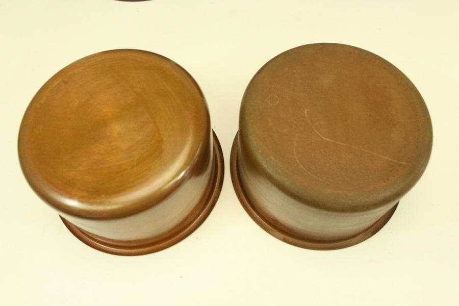 漆塗り 手炙り 火鉢 一対 美品(ZE480)