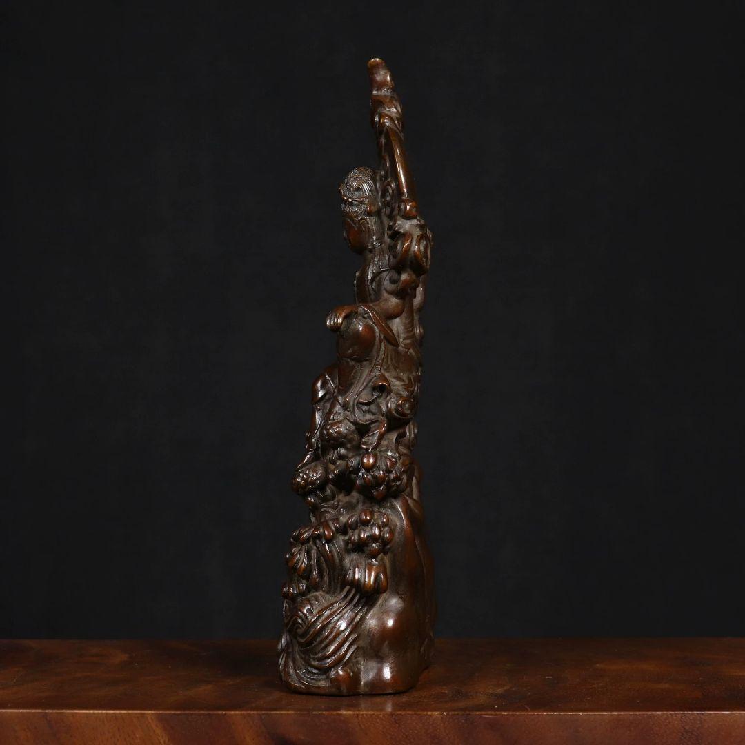 仏教美術 仏像 自在観音 小仏像 銅製 銅器