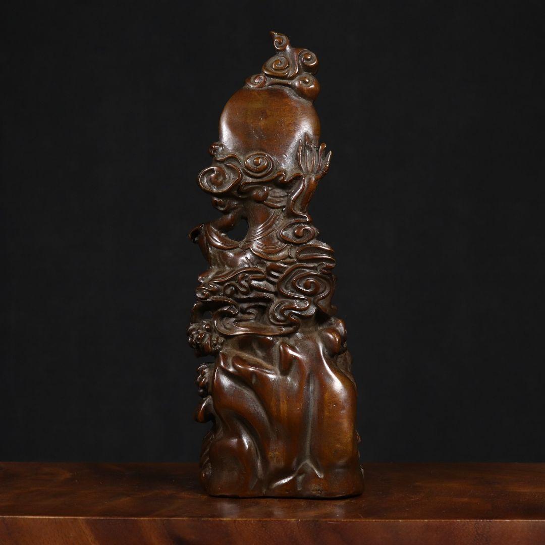 仏教美術 仏像 自在観音 小仏像 銅製 銅器