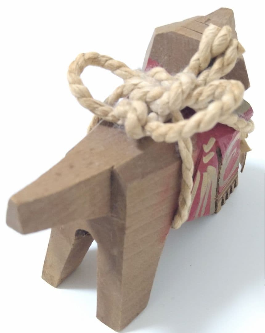 我が家の守り神 土佐闘犬 土佐の郷土玩具　木彫り 工芸品