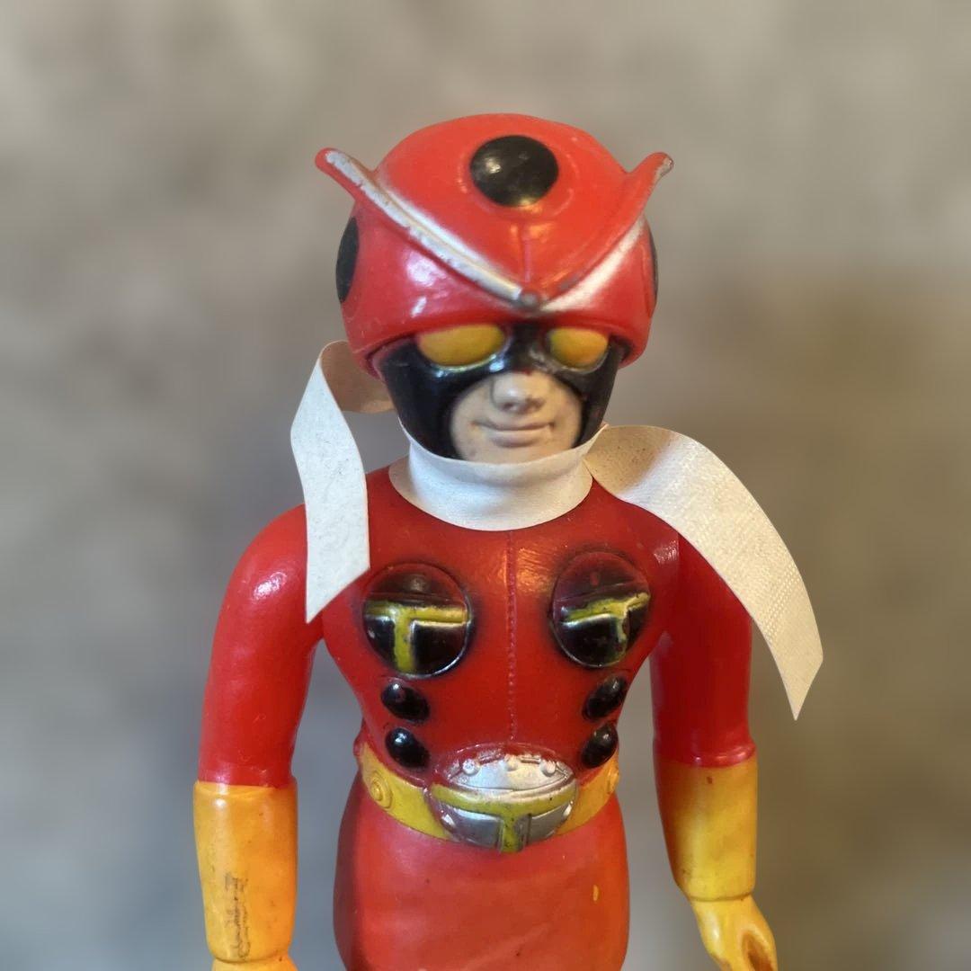 電波人間タックル　ソフビ　当時物　約13センチ