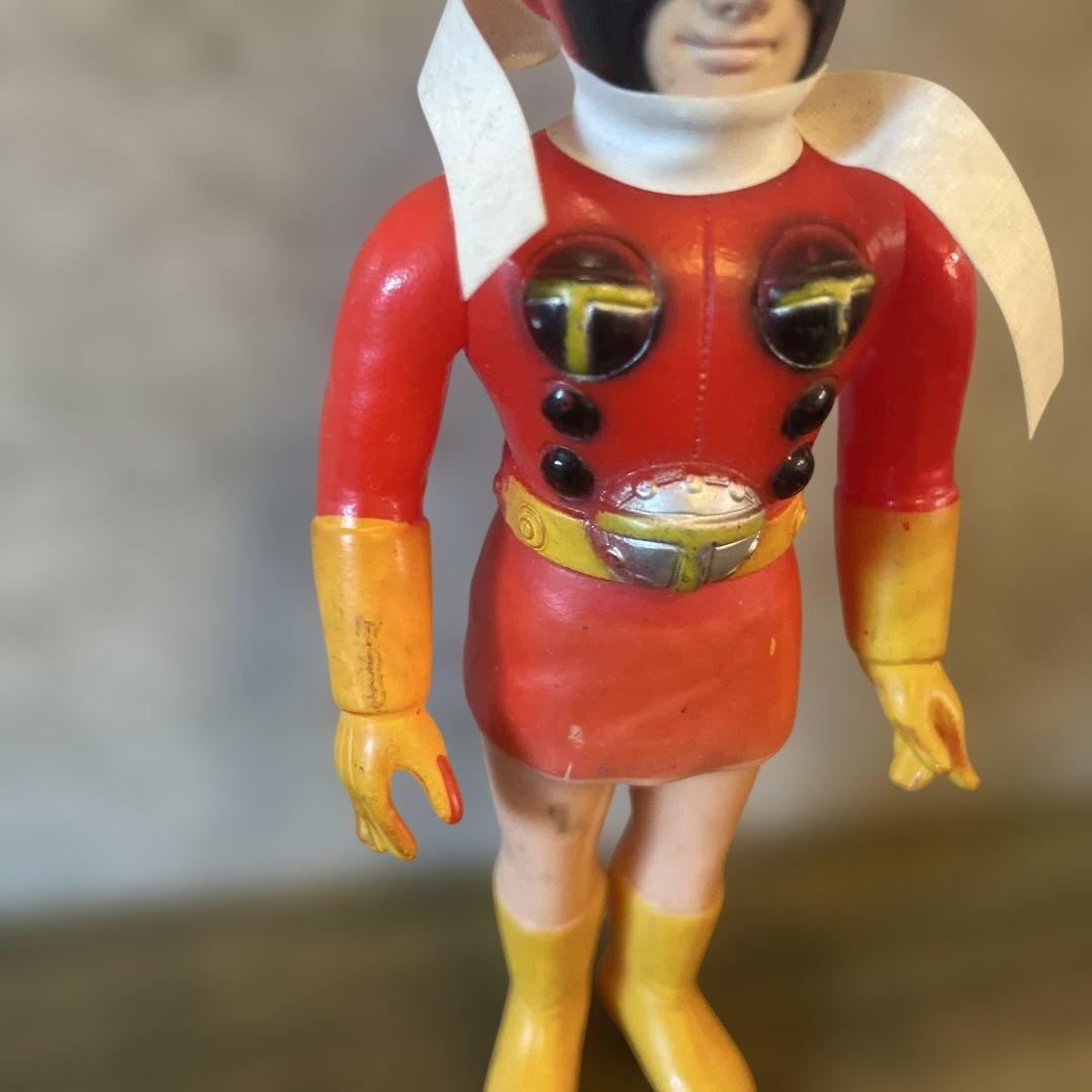 電波人間タックル　ソフビ　当時物　約13センチ