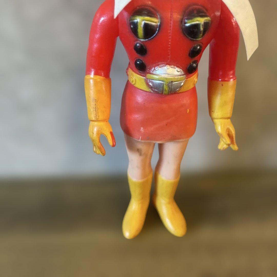 電波人間タックル　ソフビ　当時物　約13センチ