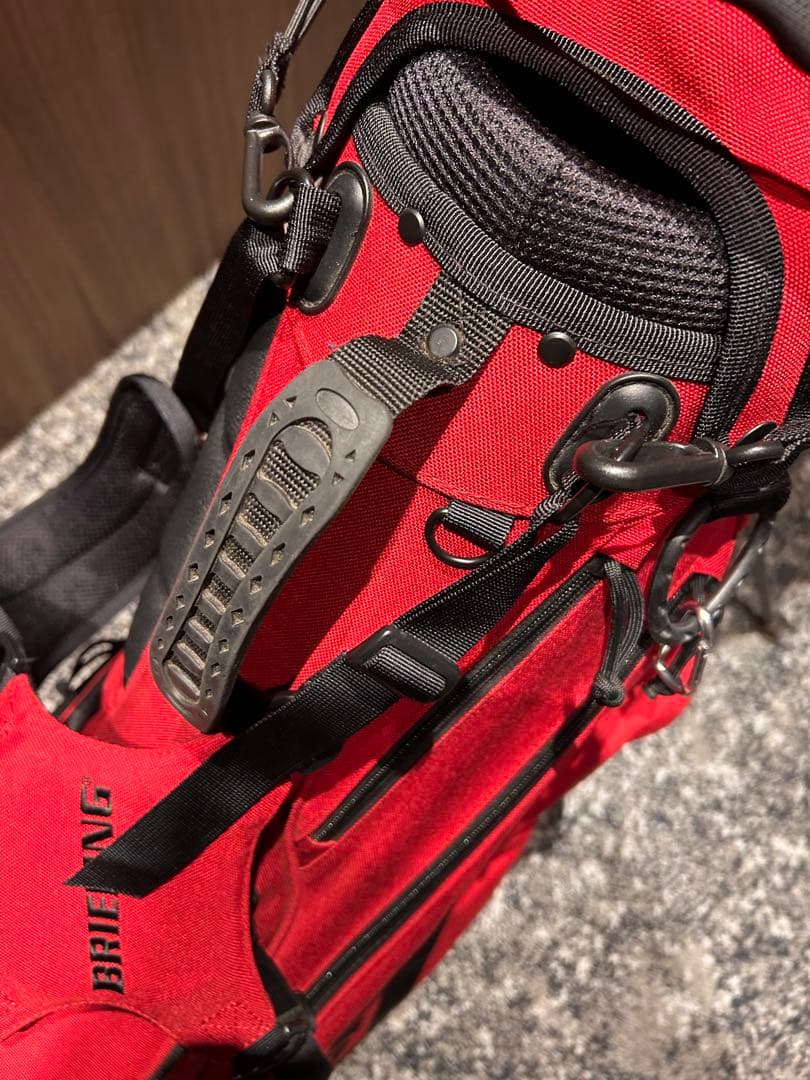 BRIEFINGキャディーバックCR-04 BEAMS別注 レッド