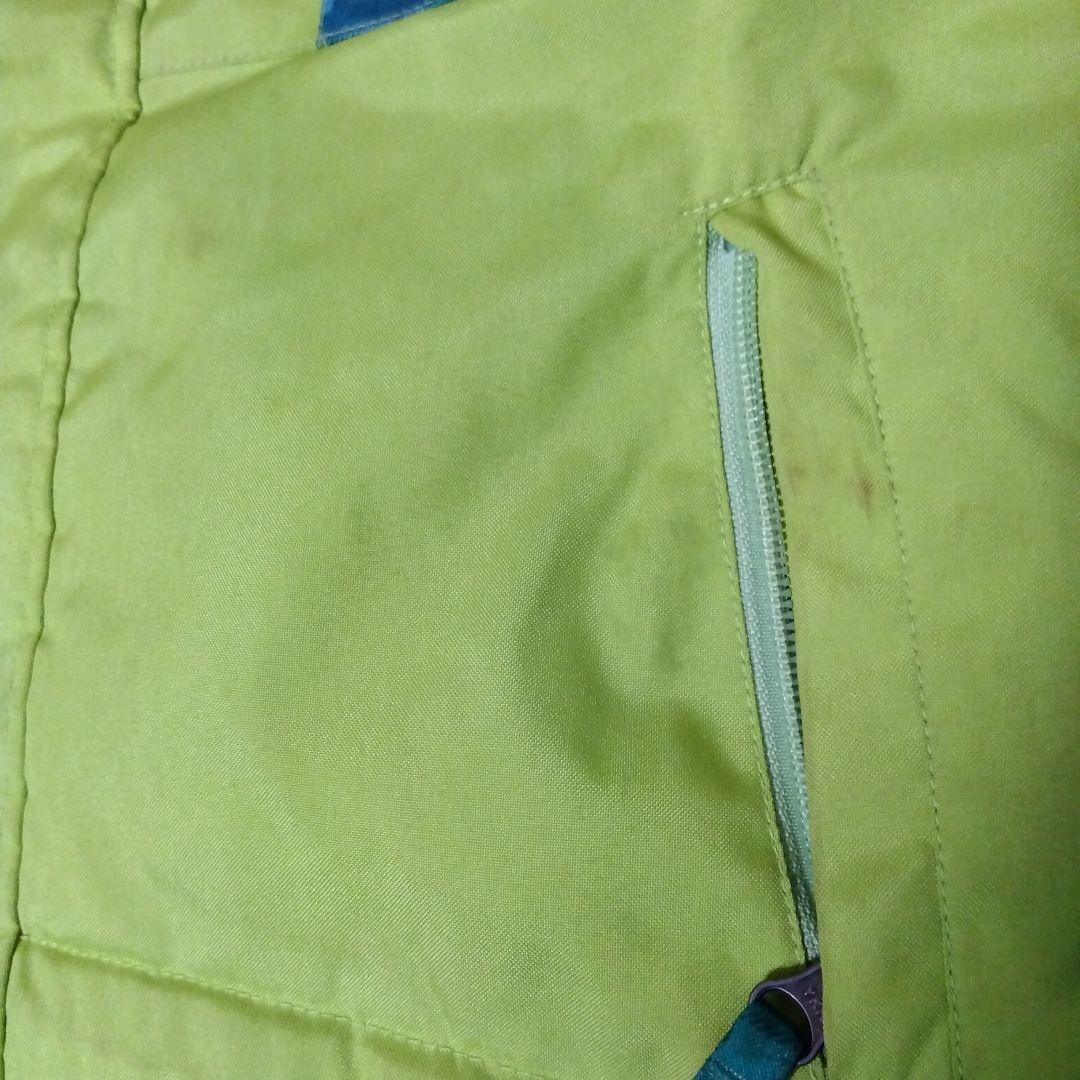 値下：RÉSEÉDA キッズスキーウェア 130サイズ 緑×青チェック オンヨネ