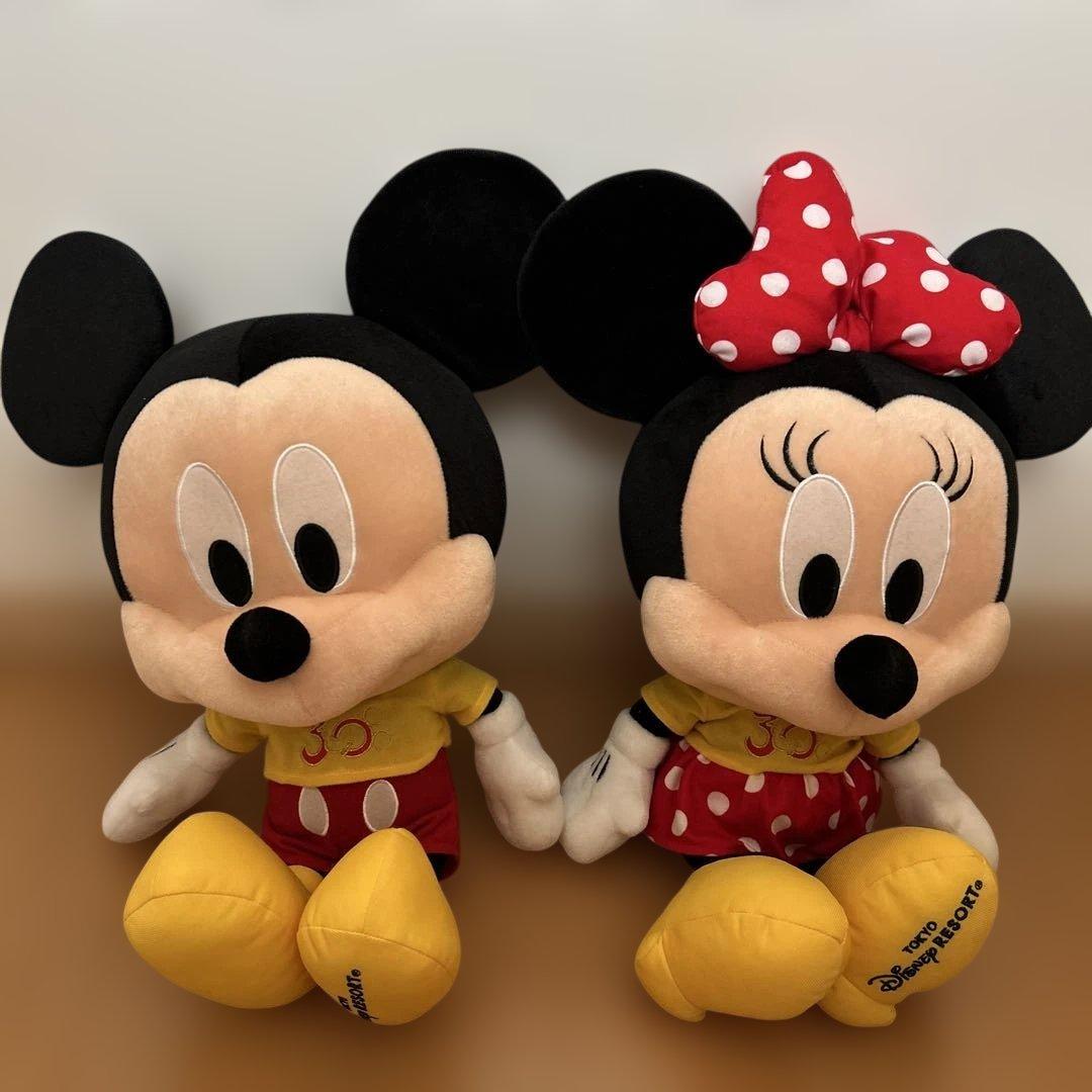 限定ミッキー・ミニー ぬいぐるみセット 30周年