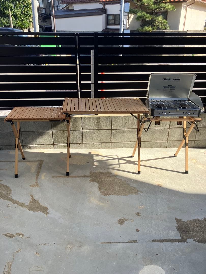 FIELDOOR ウッドロール　キッチンテーブル ツーバーナー対応