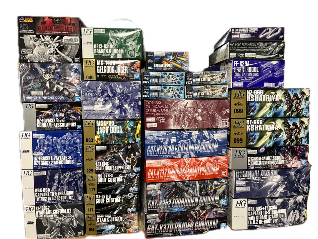 ガンプラ 未組立 まとめ売りHG/MG/フルメカ プレバンAOZ/W/SEED