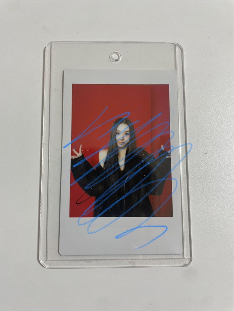 合馬TWICE チェヨンサイン入りチェキ