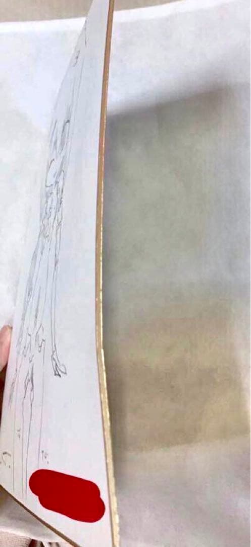 JNTHED　サイン色紙　直筆イラスト　ガンダム　水星の魔女　エアリアル