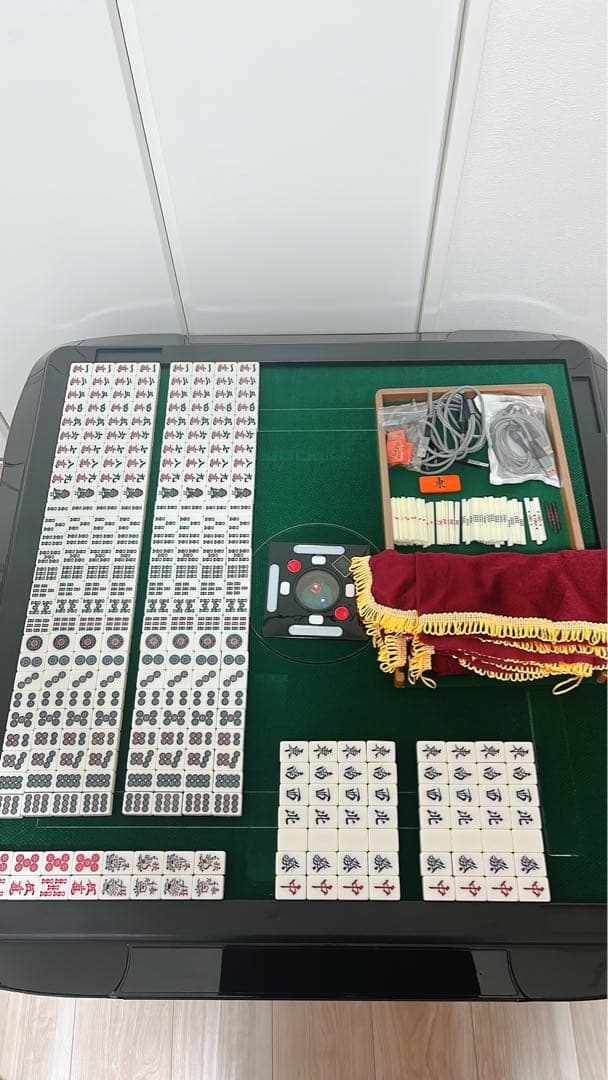 【動作確認済・美品】全自動麻雀卓 静音 家庭用 座卓 ハーフレッグ 90cm