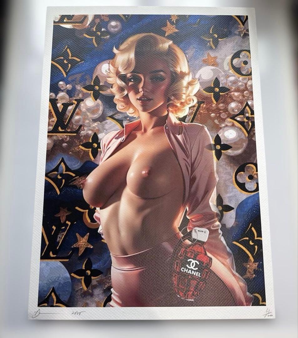 DEATH NYC 現代アート　世界100枚限定 マリリン・モンロー　ヴィトン