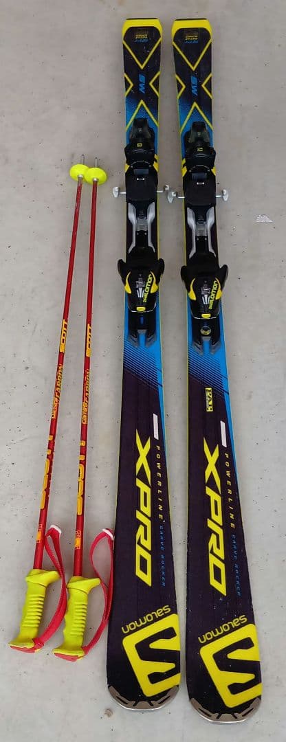 【値上げ！】サラモンSalomon X-Pro 169Cm スキー&ストック付き