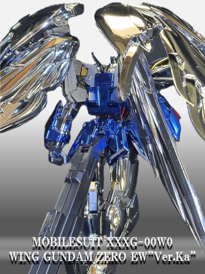 MG 1/100 ウィングガンダムゼロ EW Ver.Ka メッキ加工仕様