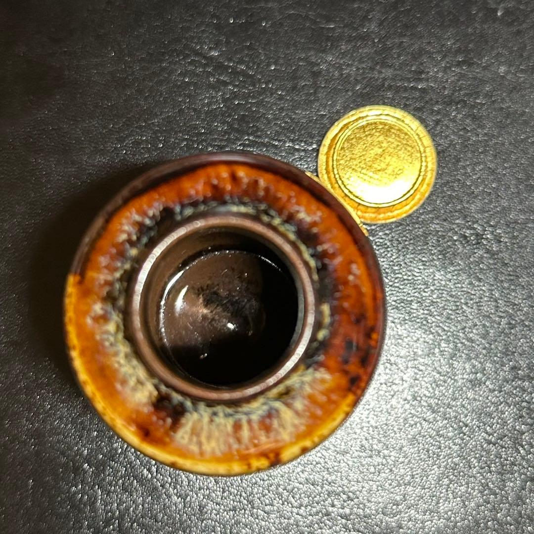 ★茶道具！肩衝 茶入！『桶谷 定一』作！共箱/仕覆！★