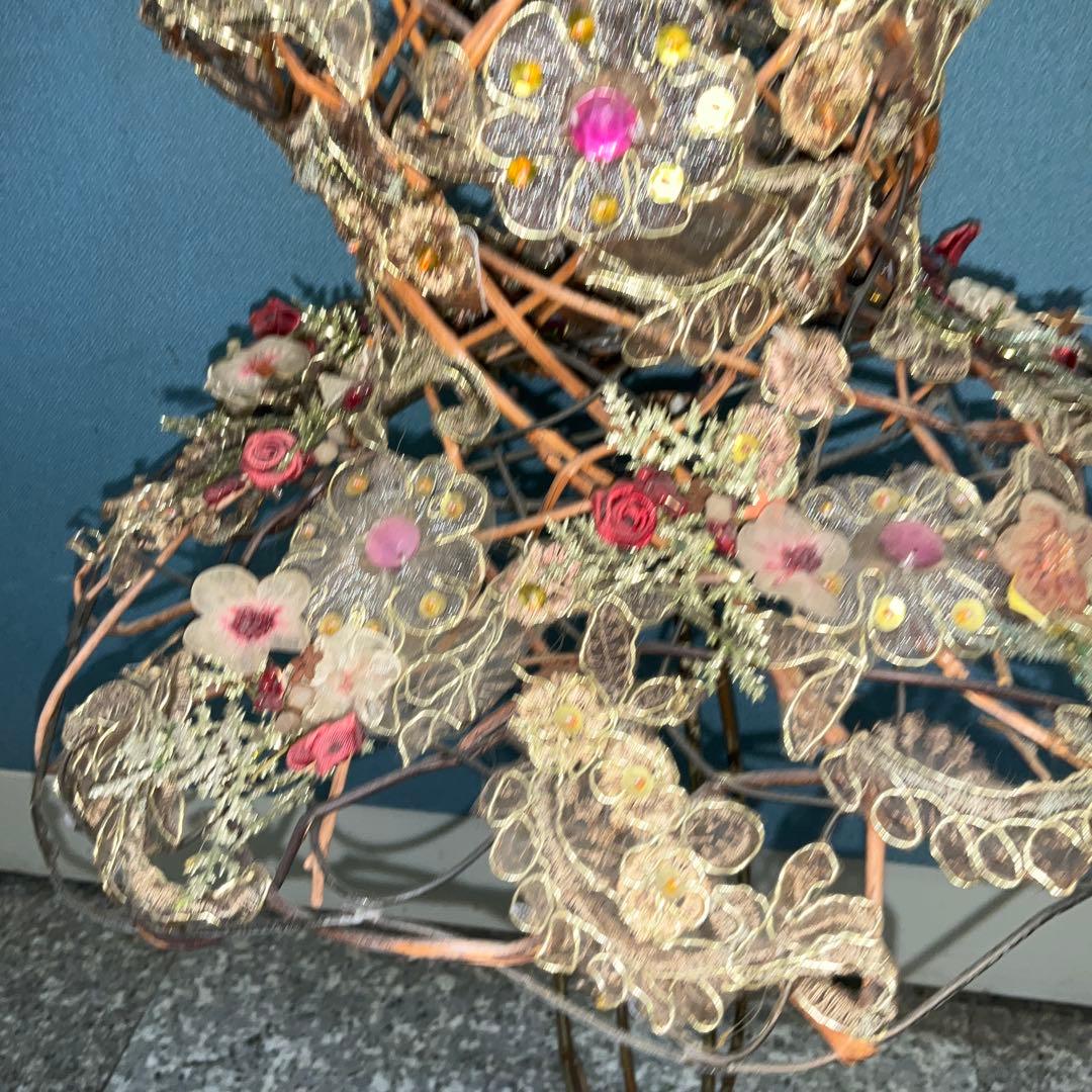 バレエ　アート　バレエチュチュ　ディスプレイ　アイアンオブジェ