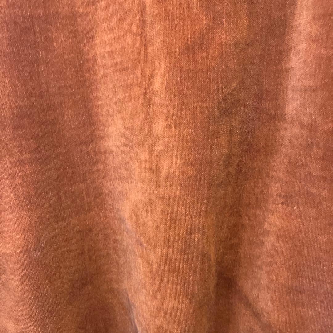 ヴィンテージブラウン 別珍ジップアップブルゾン