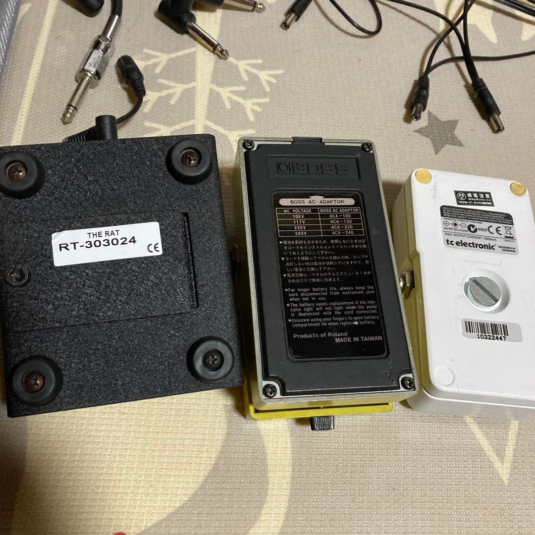 ギター polyTune & BOSS OD-2 & Pro Co RAT