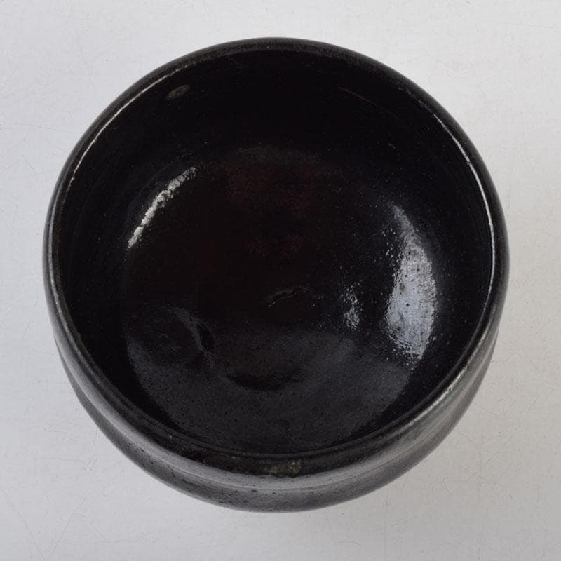 茶道具　楽吉左衛門　黒楽茶碗　V　8866