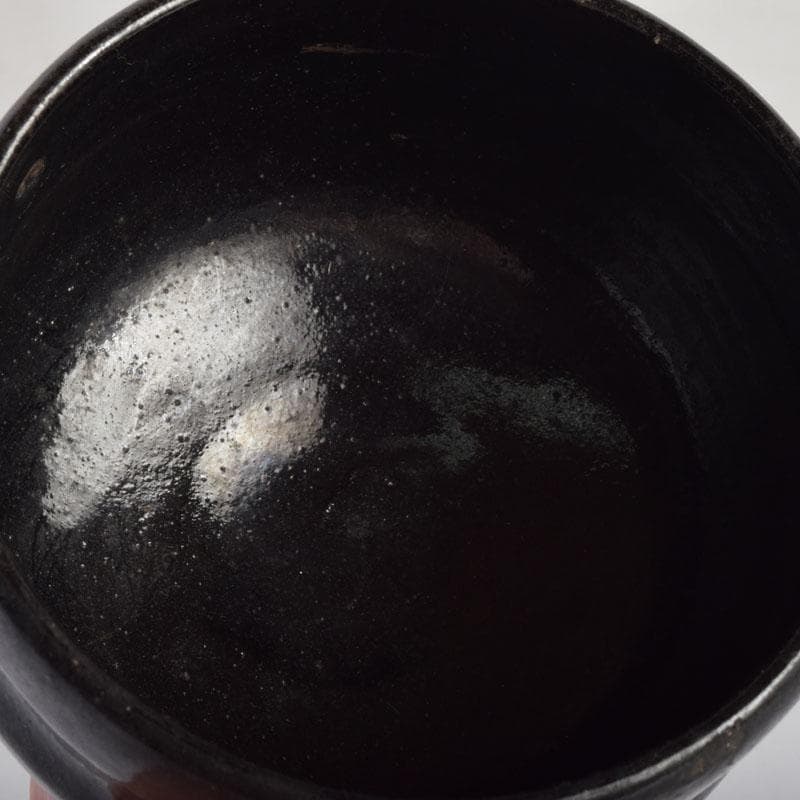 茶道具　楽吉左衛門　黒楽茶碗　V　8866