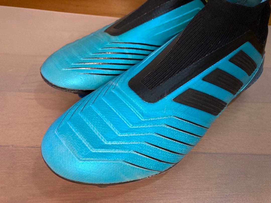 アディダス プレデター19+ sg 27.5cm ブルー サッカースパイク 緑