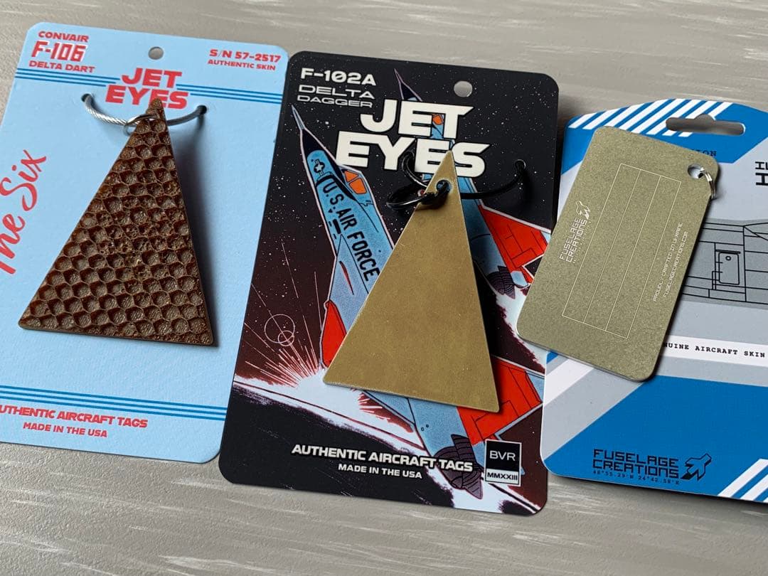 F-102 F-106 IL-76 タグ キーホルダー 3枚セット
