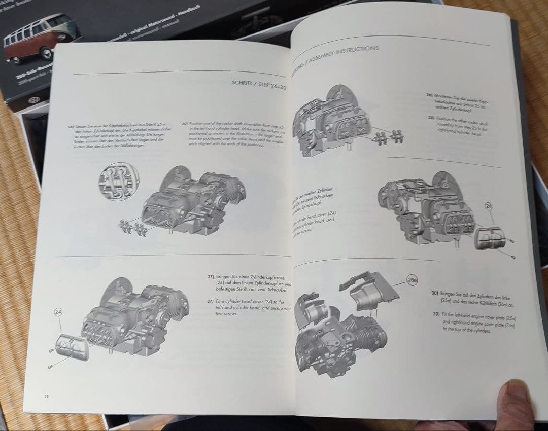 FRANZIS フランジス　１/４スケール　VW４気筒水平対向エンジンプラモデル