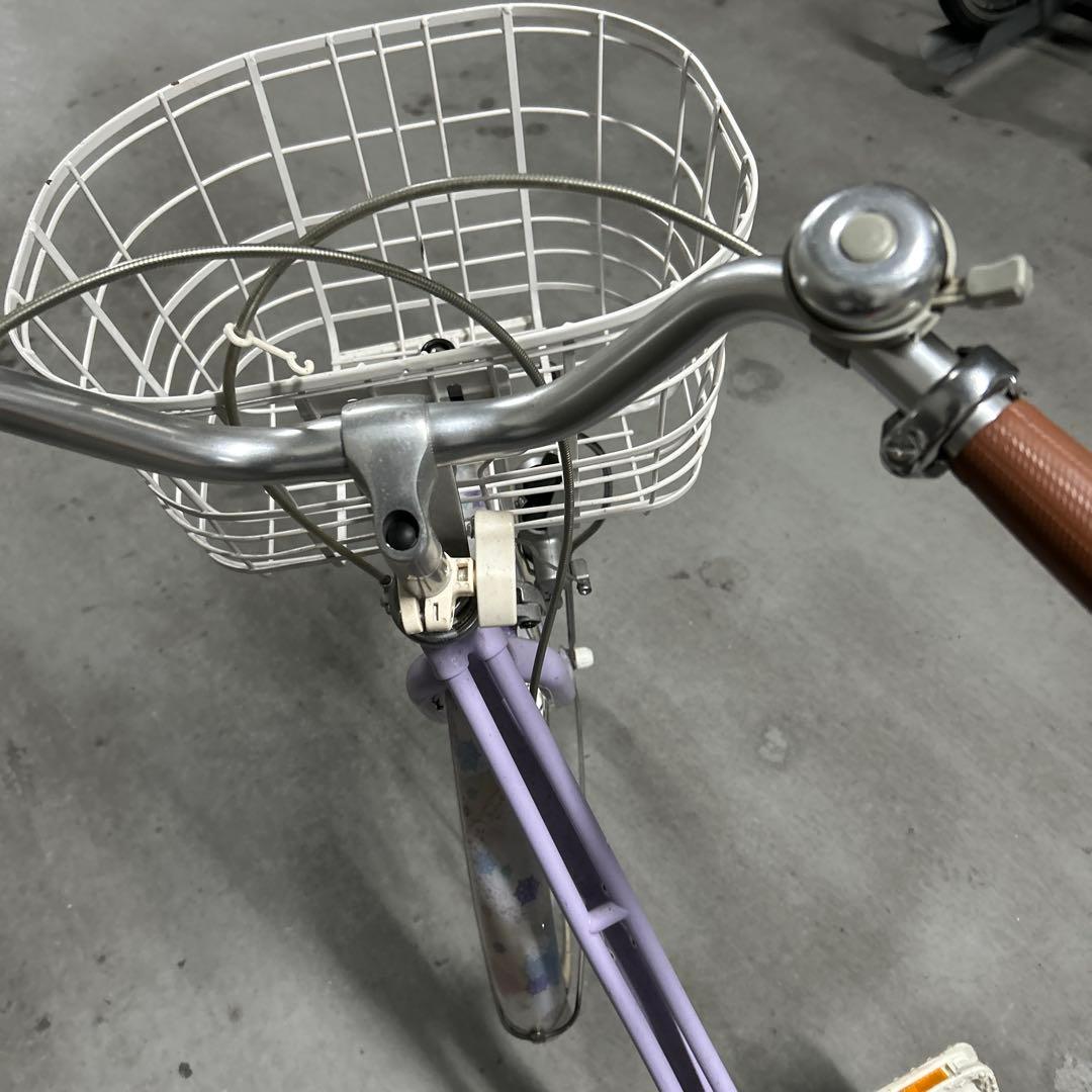 【くくる】子供用自転車 ラベンダー色　22インチ
