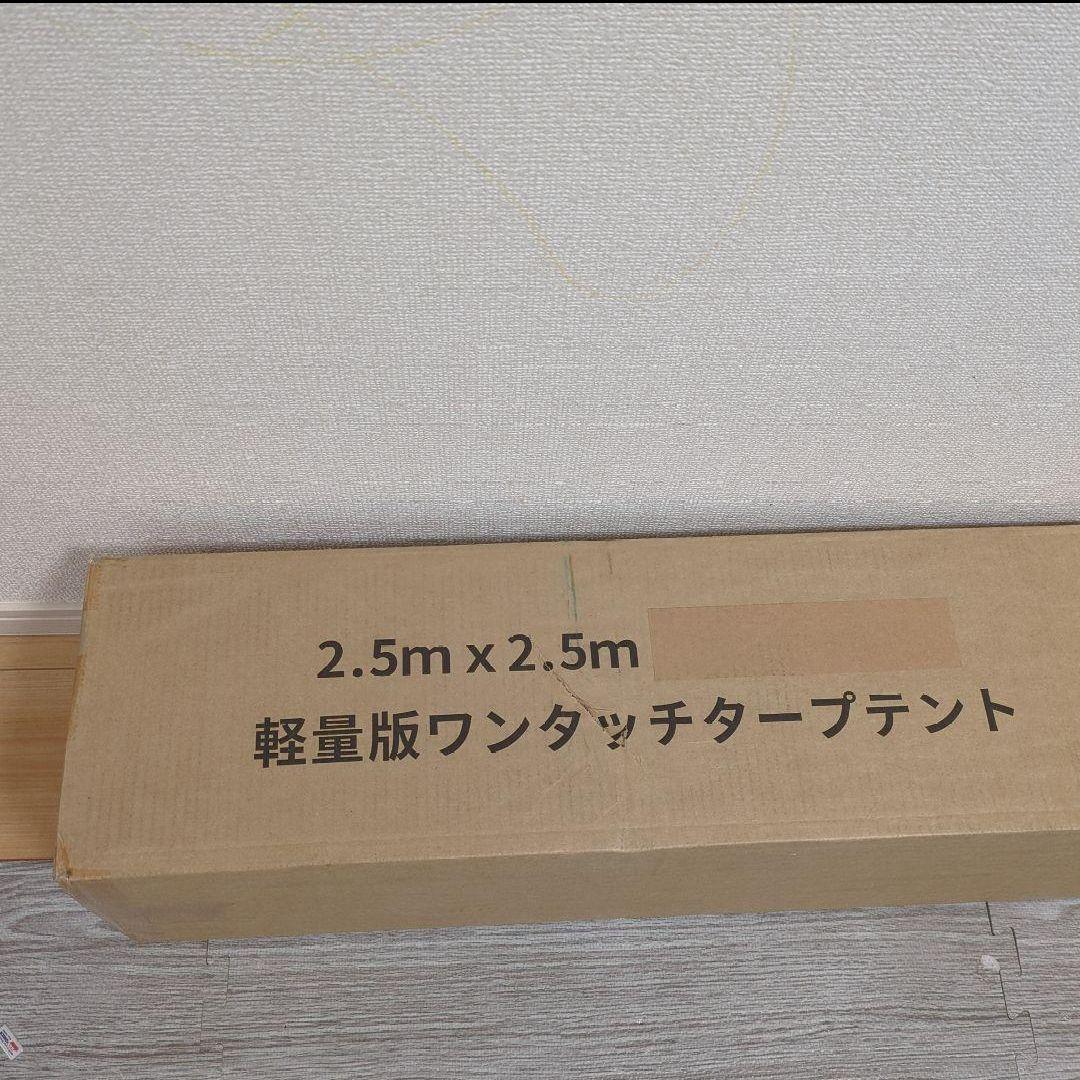 ⭐️簡単設営⭐️軽量 タープテント 2.5m×2.5m 収納バック キャンプ