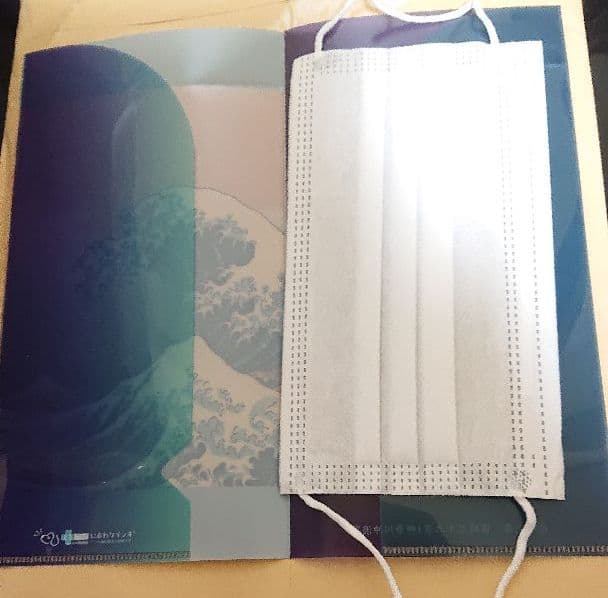 美術展グッズ☆マスクケース☆葛飾北斎《冨岳三十六景～神奈川沖浪裏》