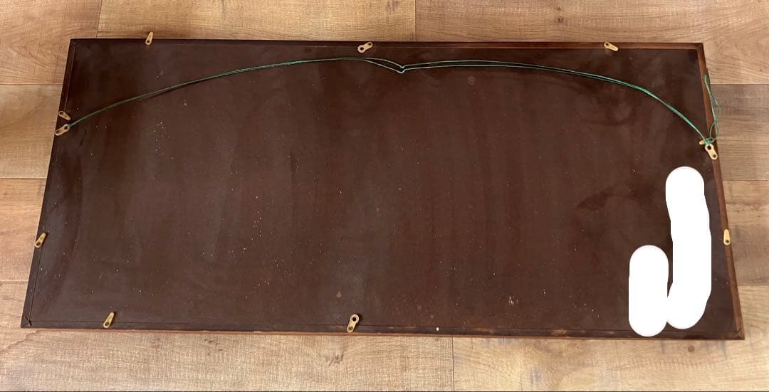 【宝石画】貴石画　雲雀作　アンティーク　レトロ　インテリア　絵