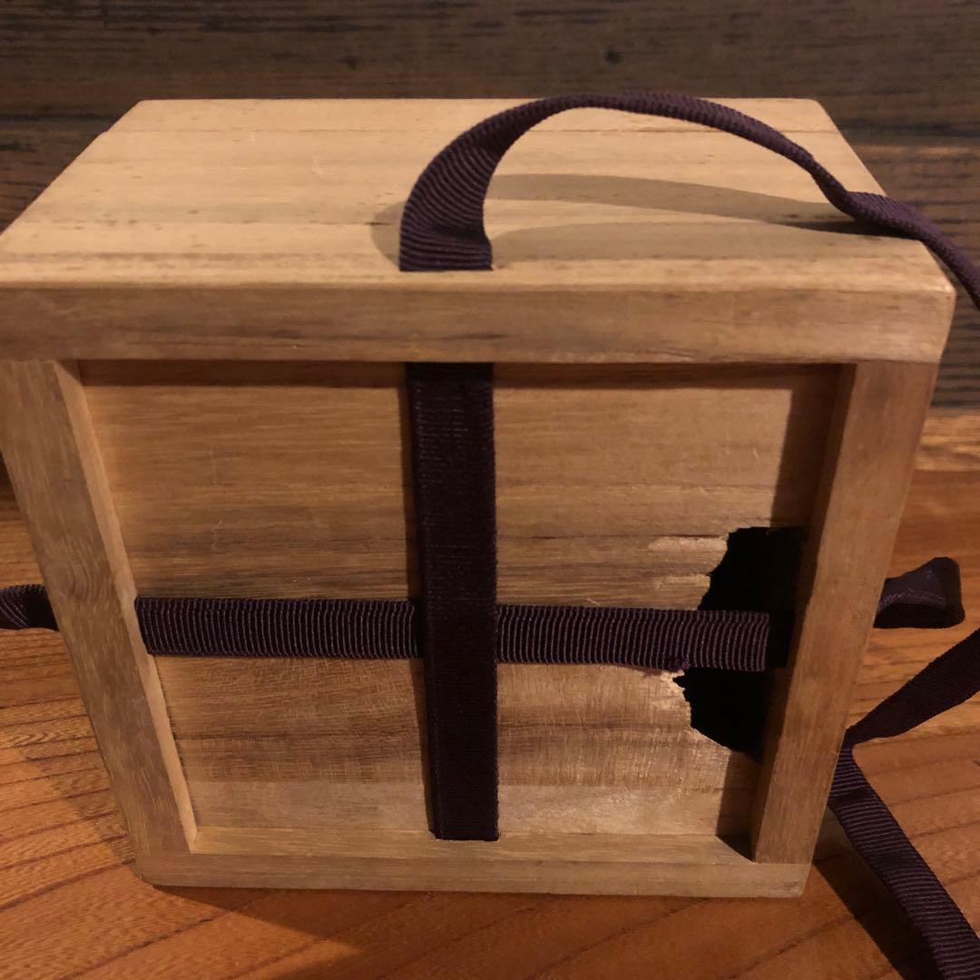 李朝染付、鉄砂家形水滴桐箱入