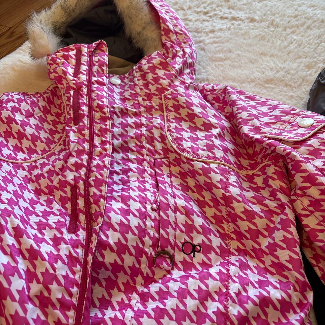 op スノーボードウェア ピンクと白