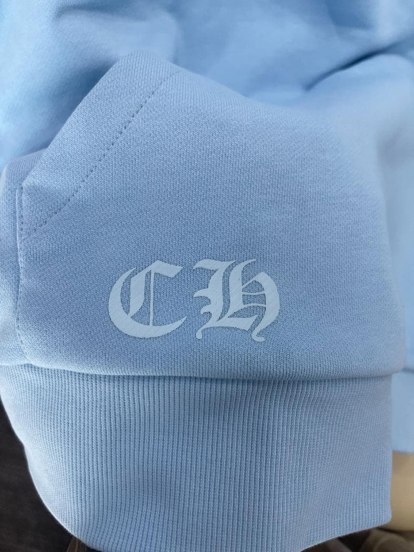 ✨【美品】CHROME HEARTS ブルー パーカー M