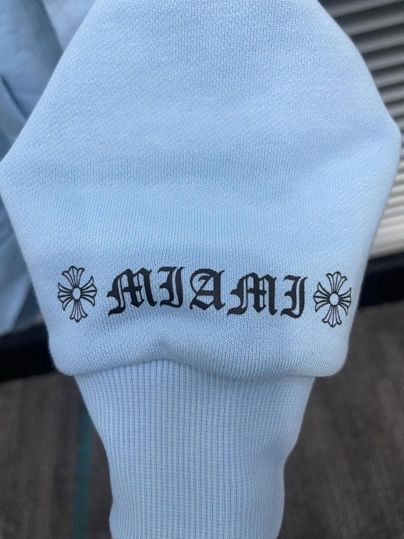 ✨【美品】CHROME HEARTS ブルー パーカー M