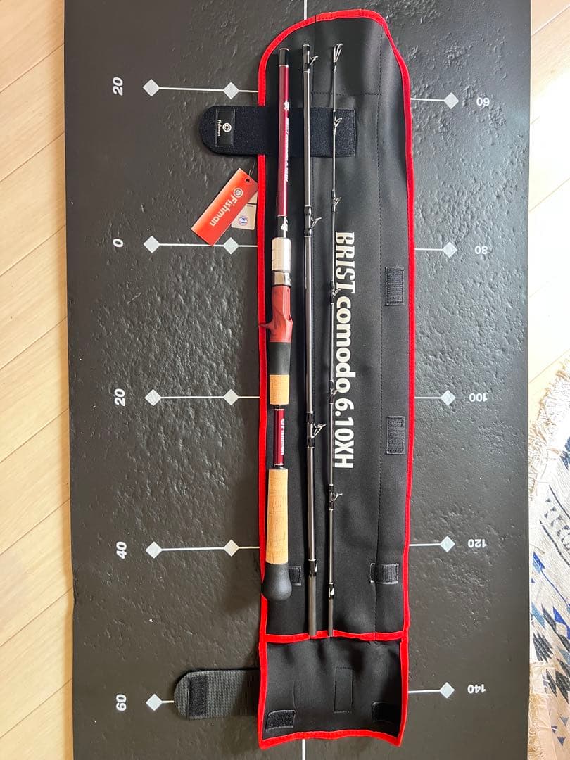 ブリスト コモド6.10XH ルアーロッド ケース付き