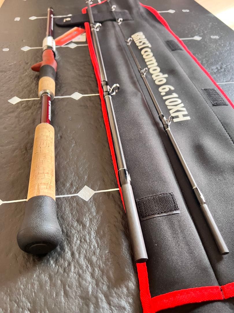 ブリスト コモド6.10XH ルアーロッド ケース付き