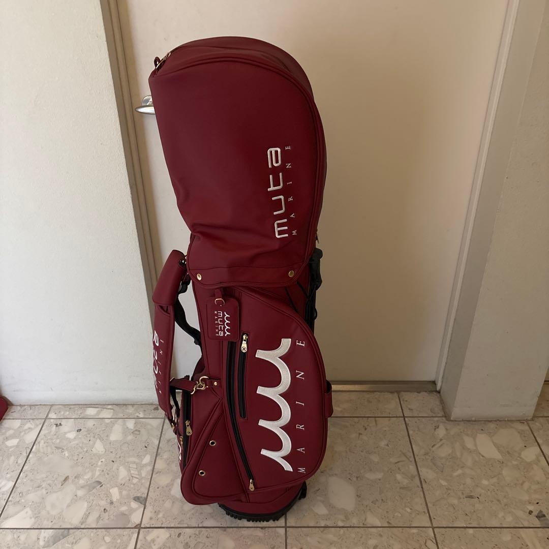 muta ゴルフバッグ バーガンディ