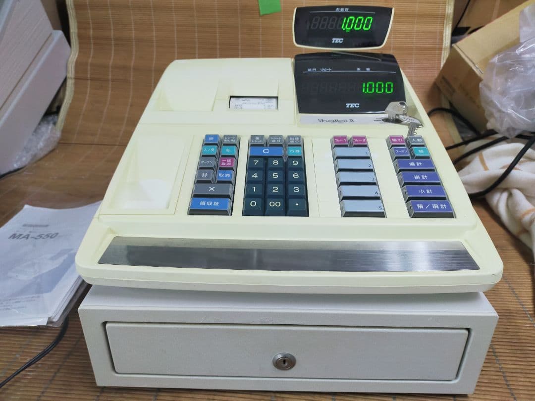 テックレジスター　MA-550　ツインプリンター　人気機種　885500