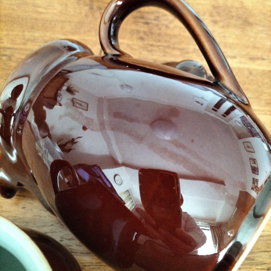 イギリス　ビンテージ　denby コーヒーポット　＆　クリーマー