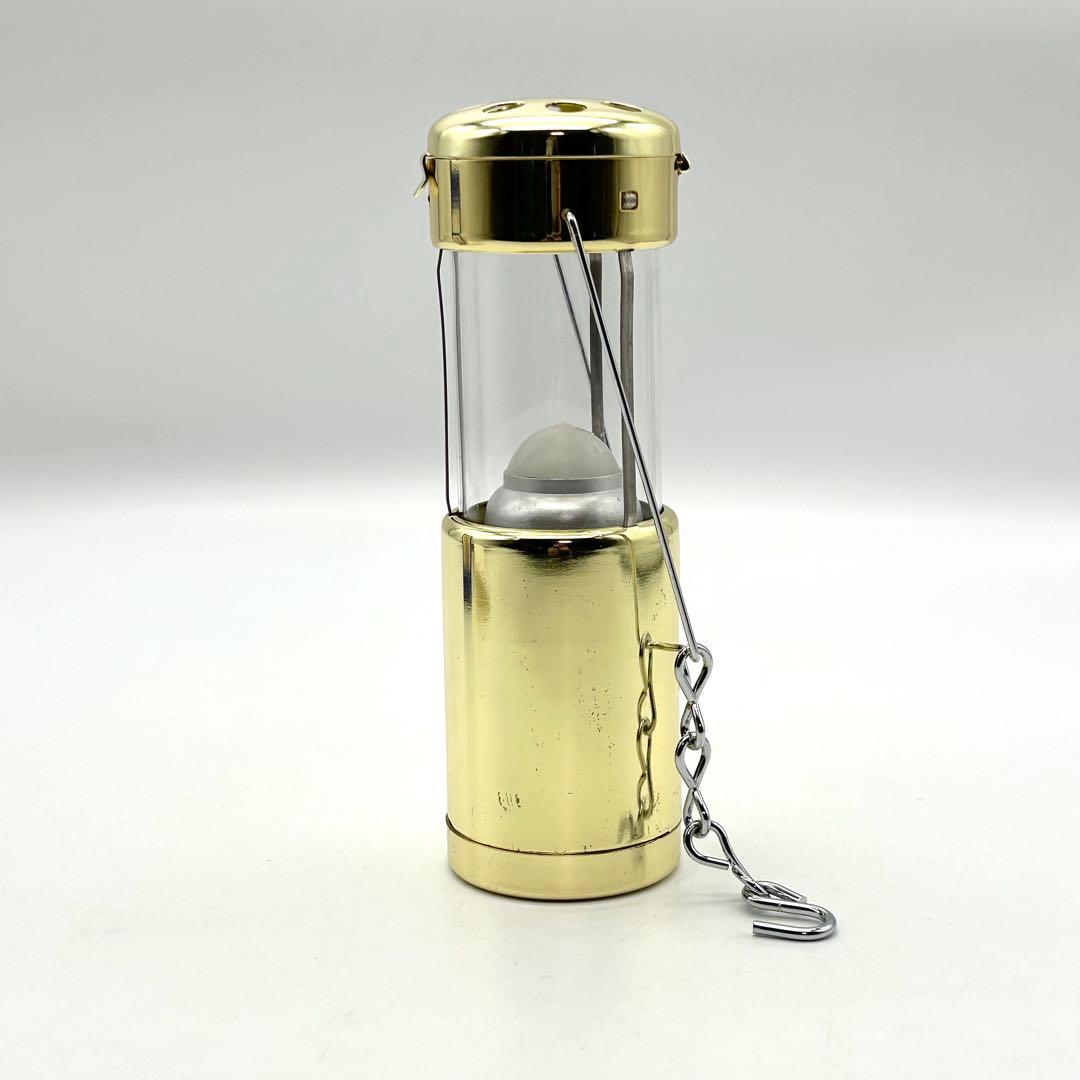 未使用品 デラックス コンパクト ランタン 真鍮 キャンパー キャンドルホルダー