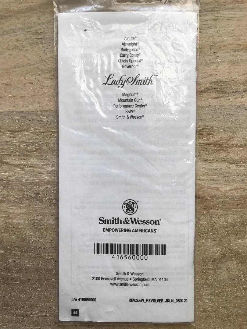 Smith & Wesson M19純正ガンケース (Ｓ&W社 取扱説明書付き)