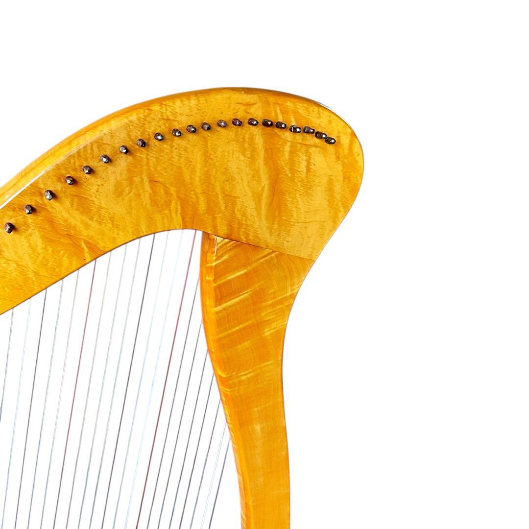 青山ハープ AOYAMA 140D 36弦　アイリッシュハープ　レバー　虎杢