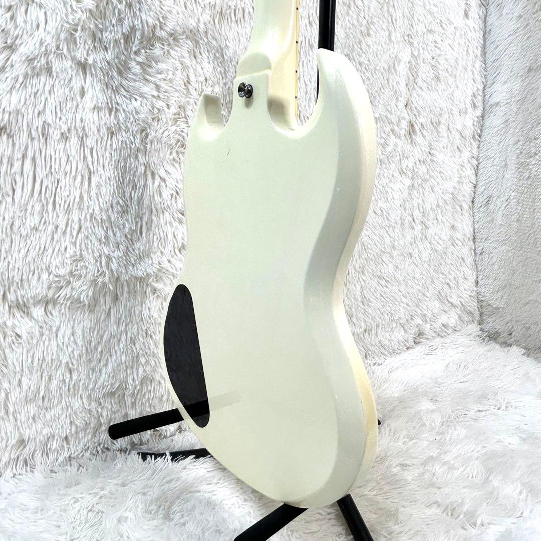 Bacchus BSG-480 オールマホガニー SGタイプ ホワイト