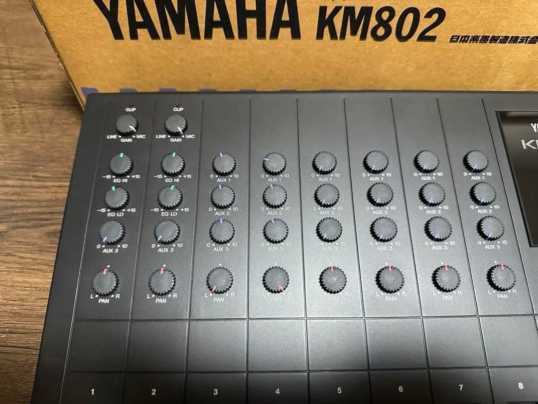未使用に近い美品　YAMAHA KM802 アナログミキサー　取り扱い説明書付き