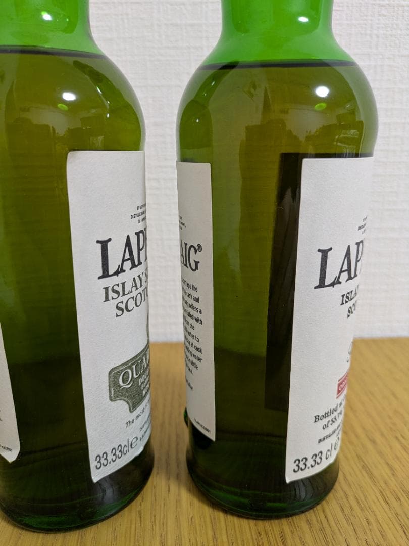 ラフロイグ 旧ラベル カスクストレングス+クォーターカスク 33.33clボトル